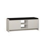 Hanah Home Zapatero Blanco 110 cm - Mueble de Entrada Elegante y Moderno con Amplio Espacio de Almacenamiento